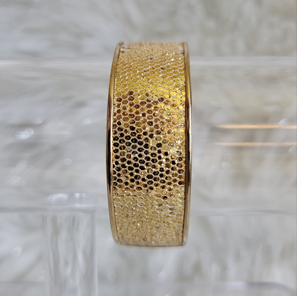 Chunky Gold Bangle - Picture 2 of 9